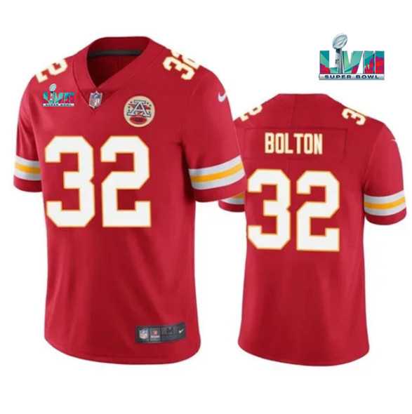 Men & Women & Youth Kansas City Chiefs #32 Nick Bolton Red Super Bowl LVII Patch Vapor Untouchable Limited Stitched Jersey->kansas city chiefs->NFL Jersey